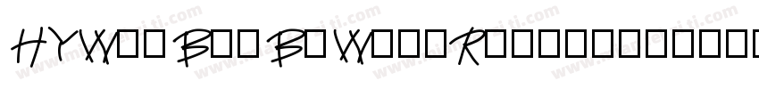 HYWeiBeiB5W00-Regula字体转换
