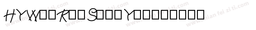 HYWenRunSongYun字体转换