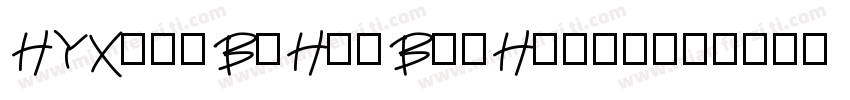 HYXiaoBoHuaBaoHeivy字体转换