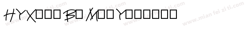 HYXiaoBoMeiY字体转换