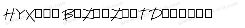 HYXiaoBoZheZhiTD字体转换