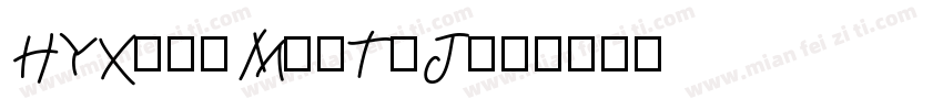 HYXiaoMaiTiJ字体转换