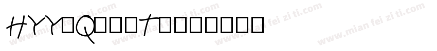 HYYaQianTi字体转换