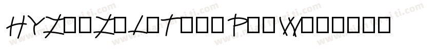 HYZhuZiLeTianPaiW字体转换