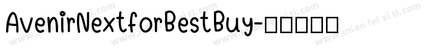 AvenirNextforBestBuy字体转换