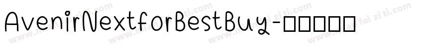 AvenirNextforBestBuy字体转换