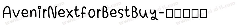 AvenirNextforBestBuy字体转换
