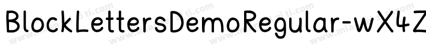 BlockLettersDemoRegular-wX4Z字体转换