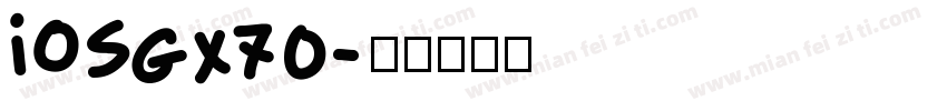 iosgx70字体转换