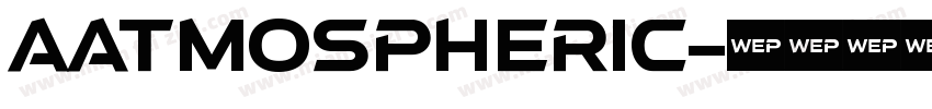 aAtmospheric字体转换