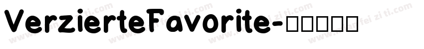 VerzierteFavorite字体转换