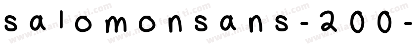 salomonsans-200字体转换