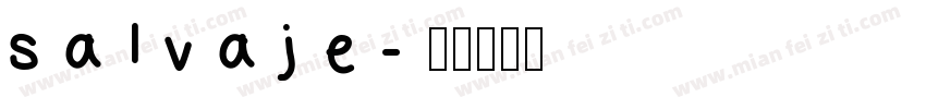 salvaje字体转换