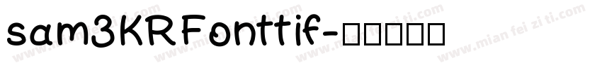sam3KRFonttif字体转换