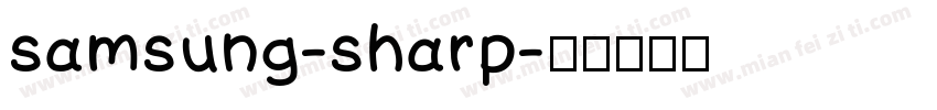 samsung-sharp字体转换