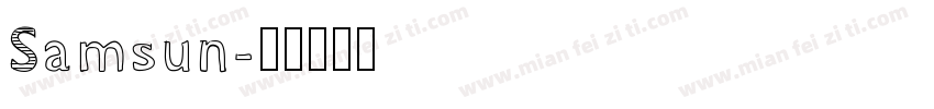 Samsun字体转换