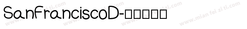 SanFranciscoD字体转换