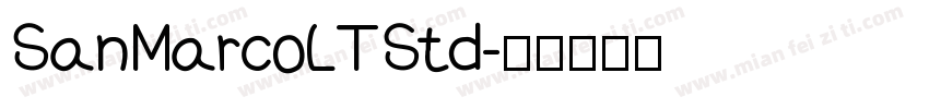SanMarcoLTStd字体转换