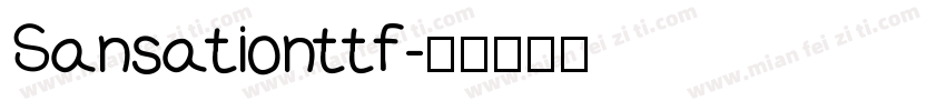 Sansationttf字体转换