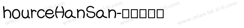 hourceHanSan字体转换