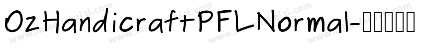 OzHandicraftPFLNormal字体转换