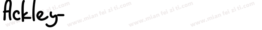 Ackley字体转换