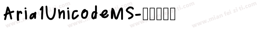 Aria1UnicodeMS字体转换