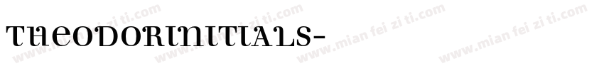 TheodorInitials字体转换