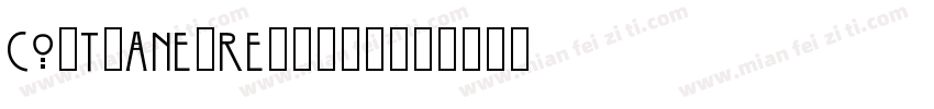 Co1trane-Regu1qr字体转换