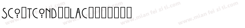 scoutcond-black字体转换