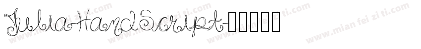 Julia-HandScript字体转换