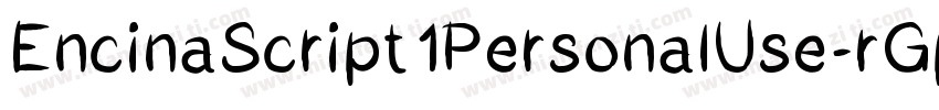 EncinaScript1PersonalUse-rGpK字体转换