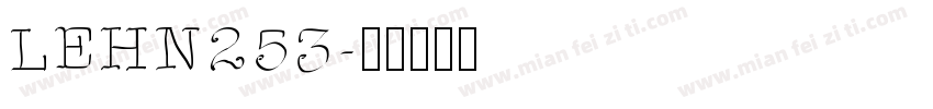LEHN253字体转换