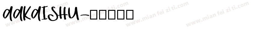 AAKAISHU字体转换
