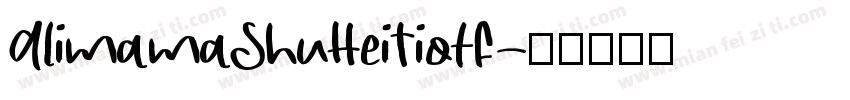 AlimamaShuHeiTiotf字体转换