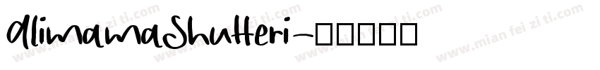 AlimamaShuHeri字体转换