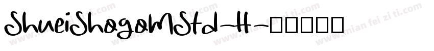 ShueiShogoMStd-H字体转换