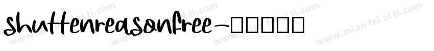 shuttenreasonfree字体转换
