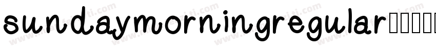 sundaymorningregular字体转换