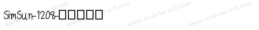 SimSun-1208字体转换
