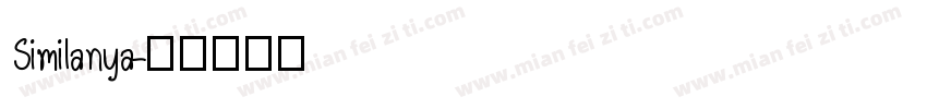 Similanya字体转换