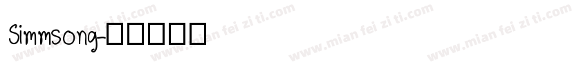 Simmsong字体转换