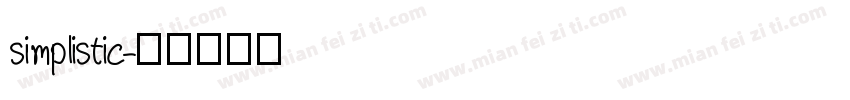 simplistic字体转换