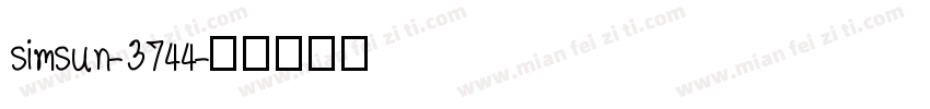 simsun-3744字体转换