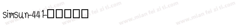simsun-441字体转换