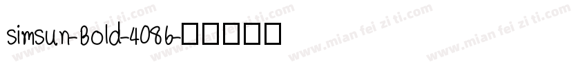 simsun-Bold-4086字体转换