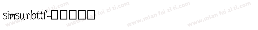simsunbttf字体转换