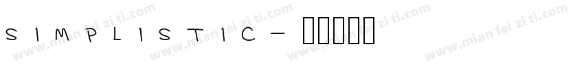 simplistic字体转换