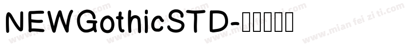 NEWGothicSTD字体转换