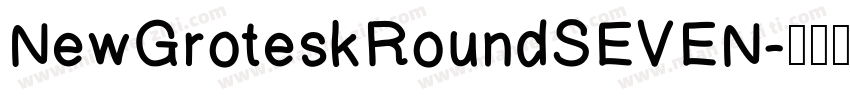 NewGroteskRoundSEVEN字体转换